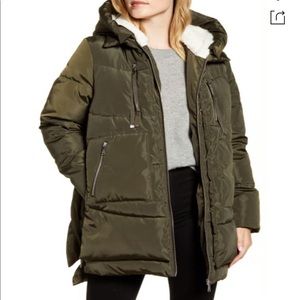 NWT Sam Edelman Hooded Puffer Coat